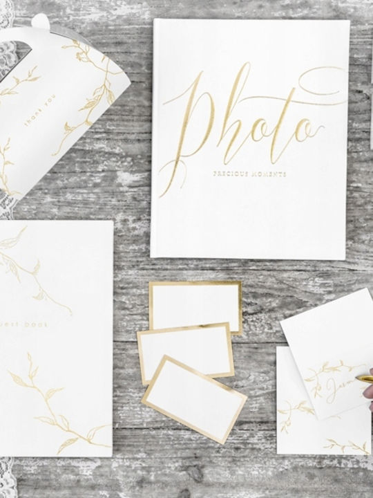 Table Place Cards Gold Frame 9.5x5.5cm 10pcs