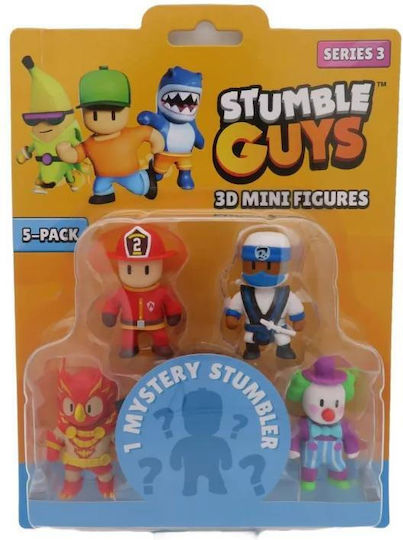 Just Toys Series 3 Stumble Guys Swamp Troll Mr Business Oni Watermelon Guy +1 Surprise For Age 3+ (Miscellaneous Designs)