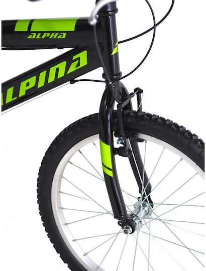 Alpina 20" Kids' Mountain Bike Black