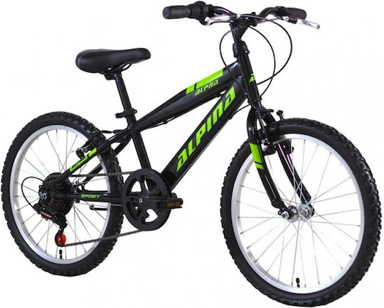 Alpina 20" Kids' Mountain Bike Black