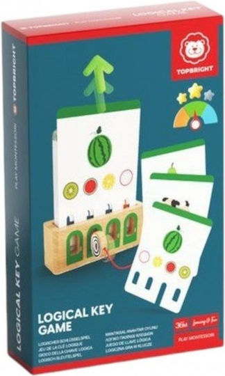 Ξύλινο Εκπαιδευτικό Παιχνίδι Logical Key Game Expert Montessori Play Top Bright +3 Ετών