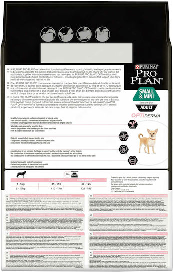 Pro Plan Sensitive Skin 3kg Hrană Uscată pentru Câini Adulţi de Rase Mici cu Somon