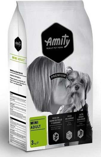 Amity 2kg Dry Food with Few Grains for Adult Small & Medium Breed Dogs with Lamb, Chicken, Meat, Rice and Poultry