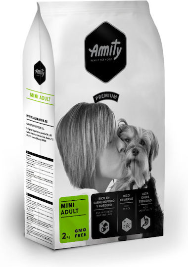 Amity 2kg Dry Food with Few Grains for Adult Small & Medium Breed Dogs with Lamb, Chicken, Meat, Rice and Poultry