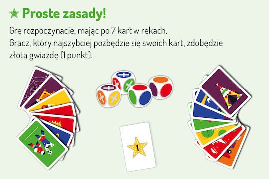 Board Game Color Game for 2-7 Players 6+ Years Old (PL) Nasza Ksiegarnia