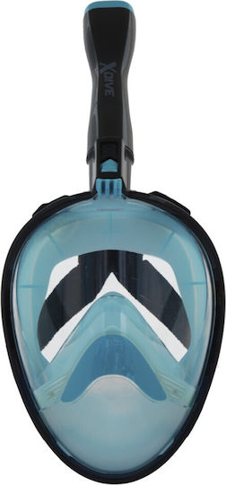 Bluewave Μάσκα Θαλάσσης Σιλικόνης Full Face Παιδική Black/Turquoise