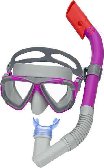 Sea Mask Silicone with Snorkel in Purple color