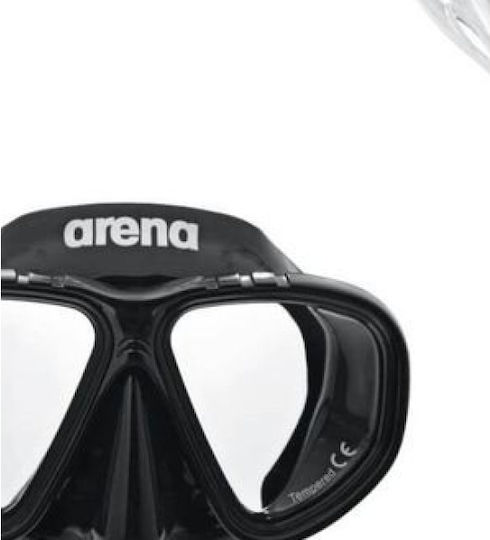 Arena Silicone Diving Mask with Snorkel Kids Black