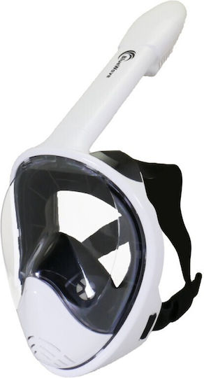 Bluewave Tauchmaske Silikon Vollgesicht Weiße