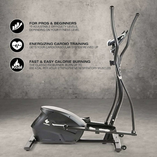 Fitengine Μαγνητικό Ελλειπτικό Μηχάνημα με Δίσκο 10kg για Χρήστη έως 150kg