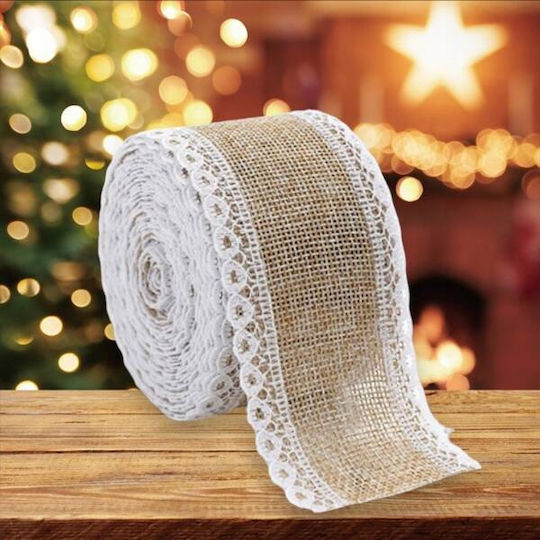 ecarla Lace Ribbon Beige 2m