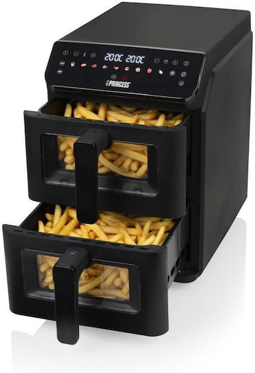 Princess Air Fryer με Wi-Fi & Διπλό Αποσπώμενο Κάδο 11.2lt Μαύρο 0118249001001