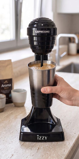 Izzy Caffeccino F-120 Milk Frother Tabletop 120W with 2 Speed Level Black