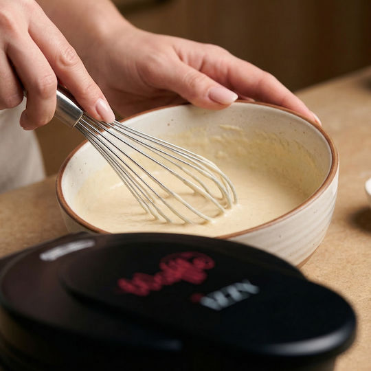 Izzy IZ-2003 Waffeleisen Für Runde Waffeln 1000W