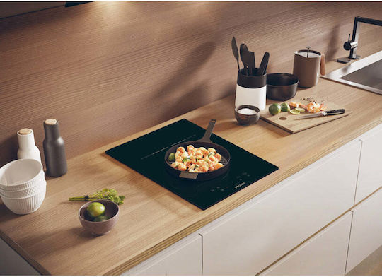Haier HAH 32 DCC Smart Domino Ceramic Autonomous Cooktop 28.8x52cm Black Glass