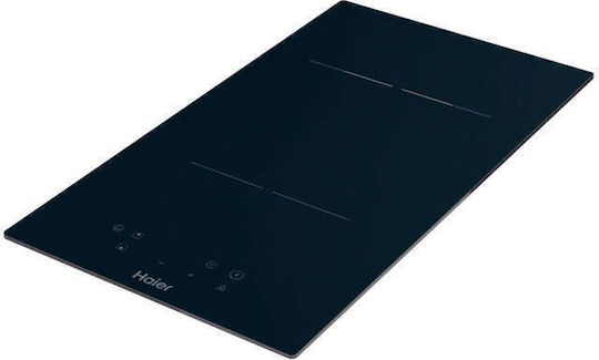Haier HAH 32 DCC Smart Domino Ceramic Autonomous Cooktop 28.8x52cm Black Glass