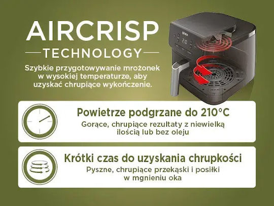 Ninja Foodi Friteuză cu aer cu Wi-Fi 4.7lt Negru