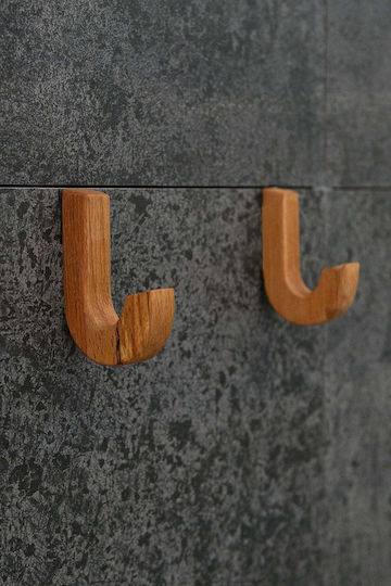 SteweHome Double Bathroom Hook with Sticker Silver