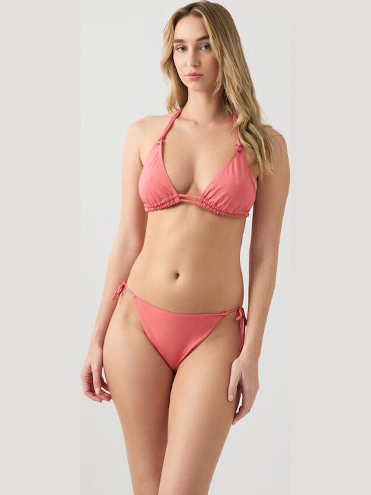 Bikini Τριγωνάκι D Cup με Ενίσχυση Coral