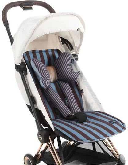 La Millou Car Seat Belt Pad Blue Jersey Seat