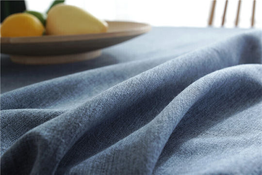 FRIPIA Linen Royal Blue Tablecloth 140x200cm