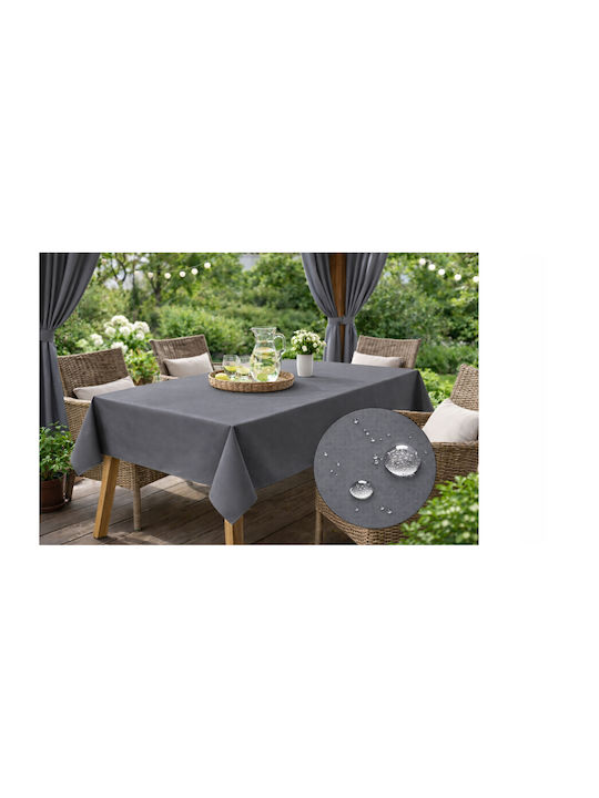 Now Art Τραπεζομάντηλο Αλέκιαστο Dark Gray 155x180εκ.