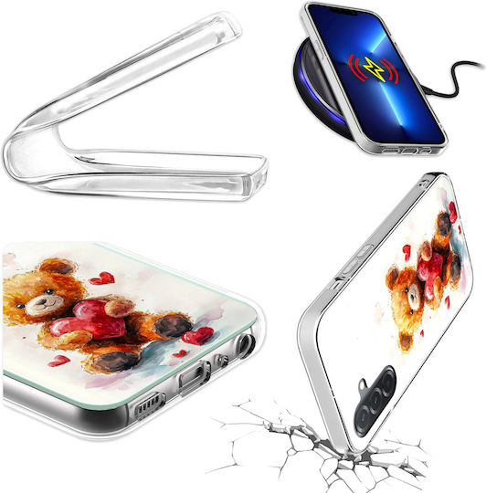 Case Samsung Galaxy A36 A56 Photo Case Back Bear Glass 9h