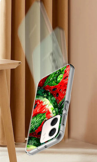 Husă Oppo A5x Foto Spate Pepene Verde + Sticlă 9h