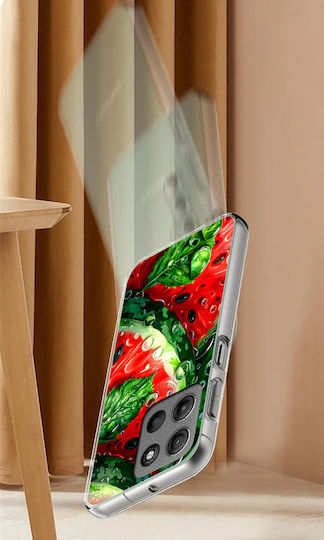 Case Motorola Moto G15 Foto Case Back Watermelon + Glass