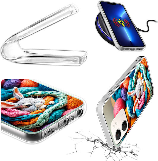 Husă Telefon Oppo A5x Fonneo Photo Back Cover Iepure + Sticlă 9h