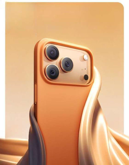 Husă Tip Case Pentru Iphone 17 Pro Back Compatibil Cu Magsafe Mat Portocaliu