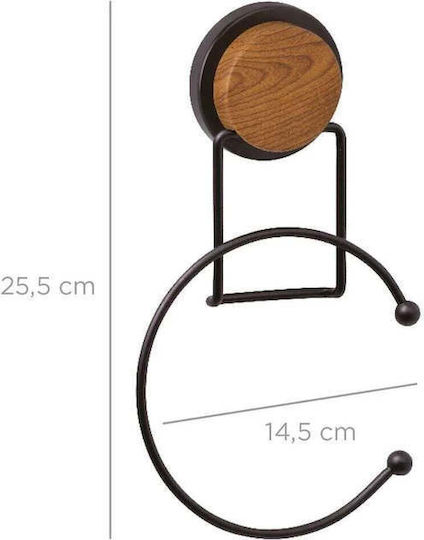 SteweHome Link Suport Prosoape Montat Pe Perete Cu Autocolant Negru