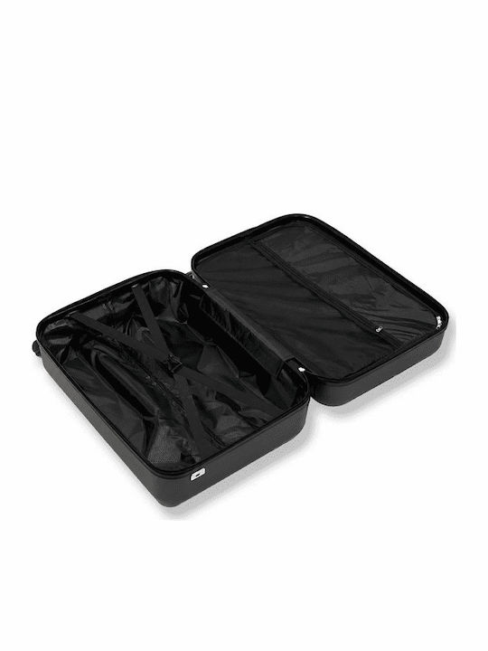 Cardinal Cabin Hard Black Suitcase With 4 Wheels Height 55cm