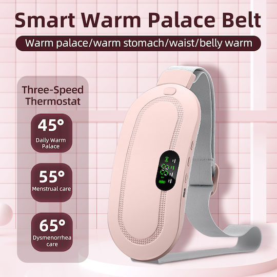 Kimriber Massage Belt for Waist with Heating Function Pink