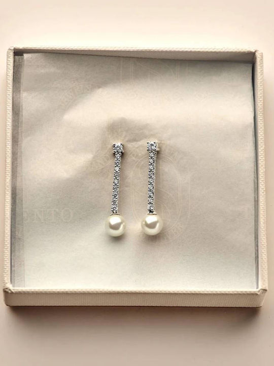 Ti Sento Ohrringe aus Silber mit Steinen und Perlen