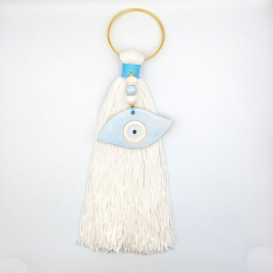 Grekas Home Handmade Hanging New Year's Lucky Charm White Ceramic Burner