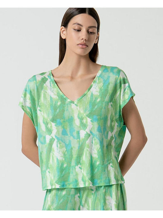Damen T-Shirt Grün