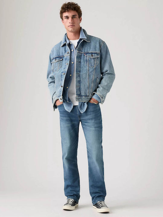 514 Men's Jeans Pants with Regular Straight Fit Blue