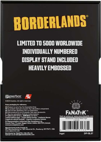 FaNaTtik Borderlands - Πλακίδιο Claptrap Limited Edition Φιγούρα