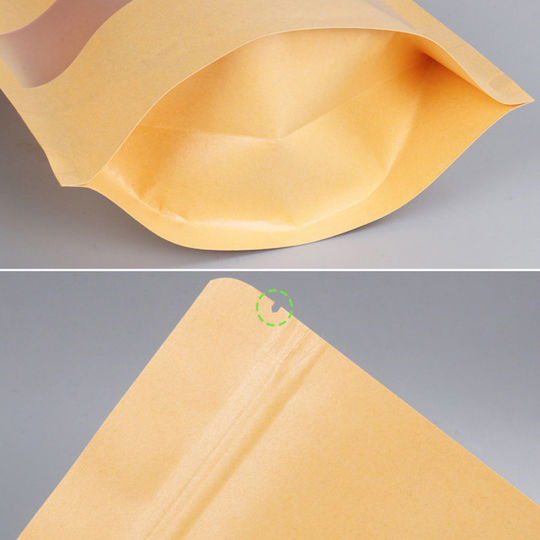Doypack Eco Paper Bag Without Window 130x70x225 Mm 500 Ml 25 Pieces