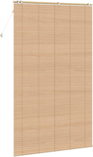 vidaXL Wooden Blind in Brown Colour W155xH250cm