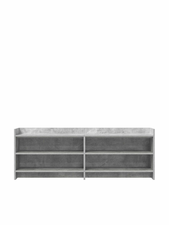 Етажерка За Телевизор Сива С Бетонен Ефект 135x33x47см