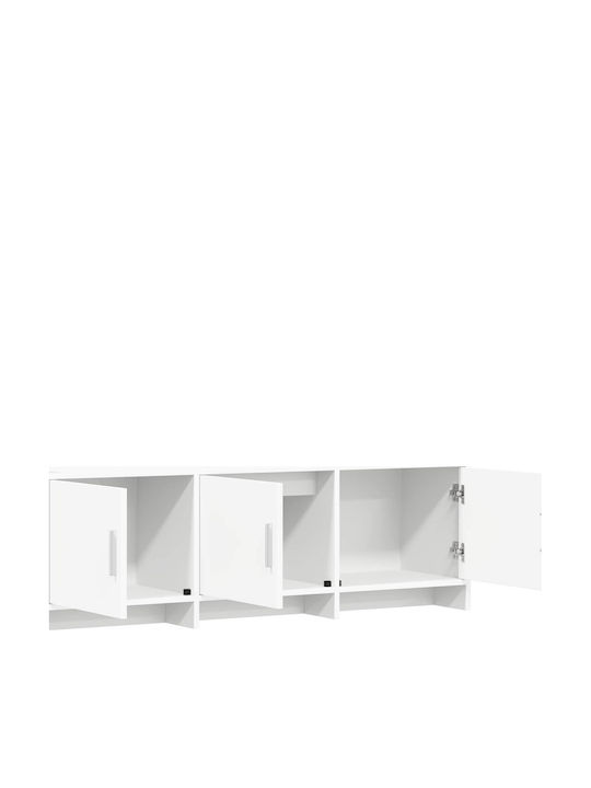 Етажерка за Телевизор Бяла 130x33x47см