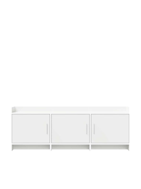 Етажерка за Телевизор Бяла 130x33x47см