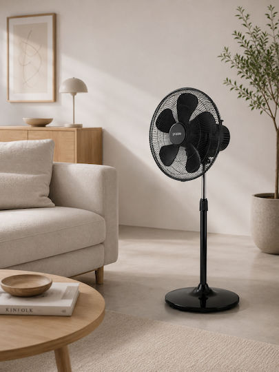 Gruppe Pedestal Fan 120W Fan Diameter 45cm Black