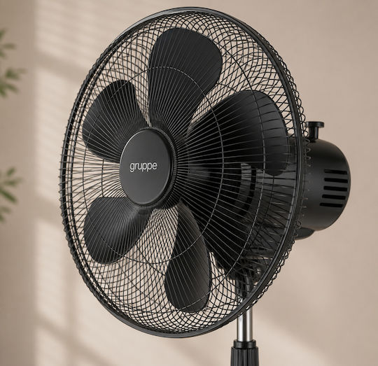 Gruppe Pedestal Fan 120W Fan Diameter 45cm Black