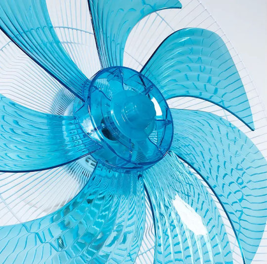 Gruppe Ανεμιστήρας Ορθοστάτης 70W Διαμέτρου 45cm White Blue