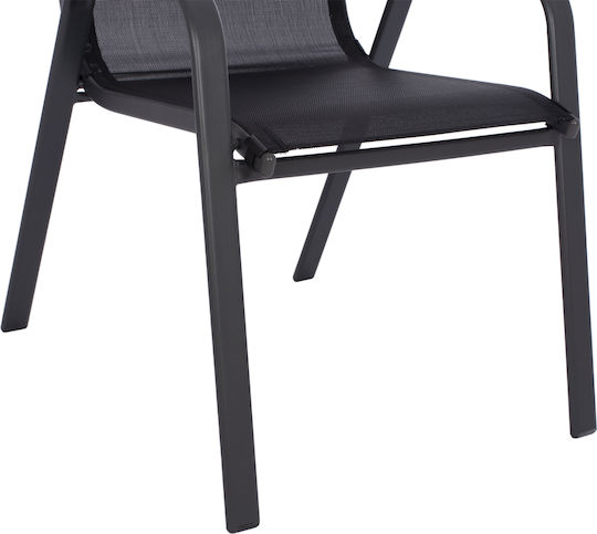 Set Dining de Exterior 3 Piese Negru