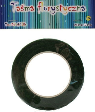 Grüne Blumen Papiertape 12mm x 25m