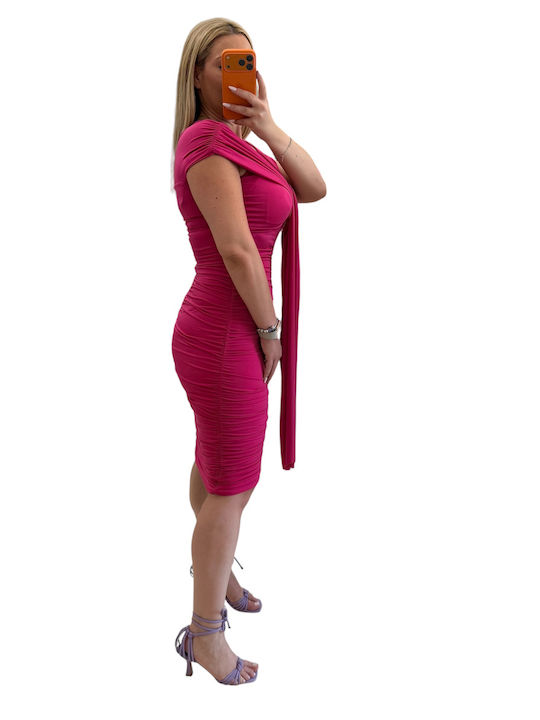 Midi Fuchsia Dress